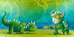 Fabio Napoleoni Prints Fabio Napoleoni Prints Friends and Foes (SN) Itty Bitty Collection